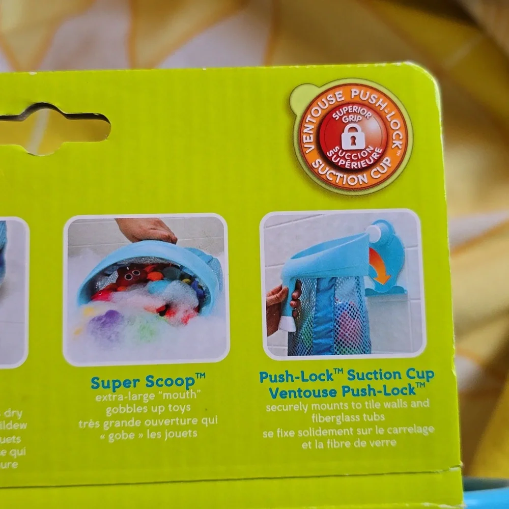 NWT - Brica Super Scoop Bath Toy Organizer by Munchkin in Blue
